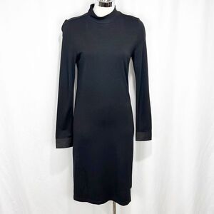 Initial Fashion No. 2 Long Sleeve Turtleneck Dress Black Size XS
